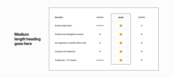 Comparison Table 14 Desktop View